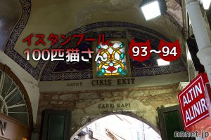 グランドバザール・入り口の猫たち【連載】イスタンブールの100匹猫さん 93~94匹目
